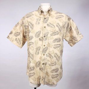 Woolrich Men's Short Sleeve‎ Palm Print Shirt